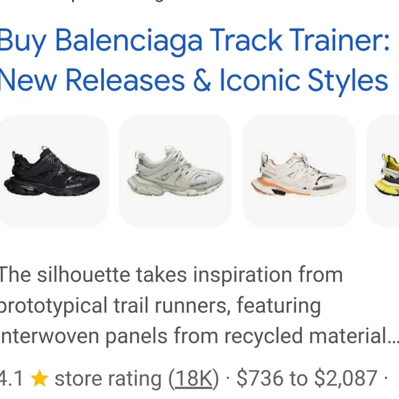 Men's Balenciaga Track Sneaker Dark Tan Leather Mesh Luxury Sneakers Size 8 US - Picture 6 of 16